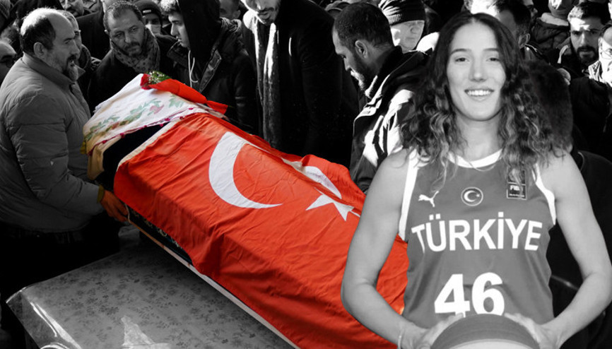 Milli basketbolcu Nilay Aydoğan, son yolculuğuna uğurlandı