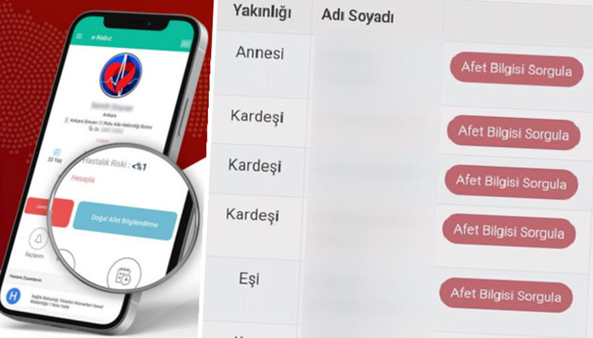 e-Nabızdan depremzedeler için yeni hizmet: Fotoğraflı arama