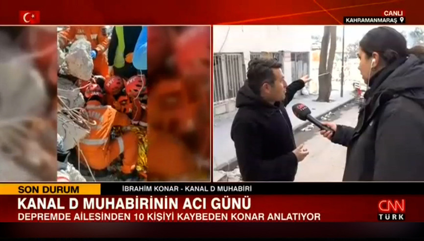 Kanal D muhabirinin acı günü: Depremlerde ailesinden 10 kişiyi kaybetti