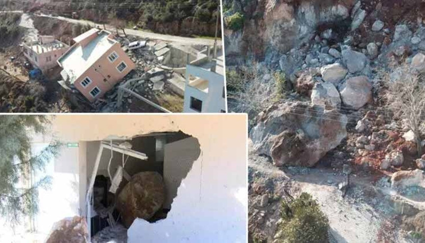 Deprem kayaları yuvarladı 49 kişi hayatını kaybetti