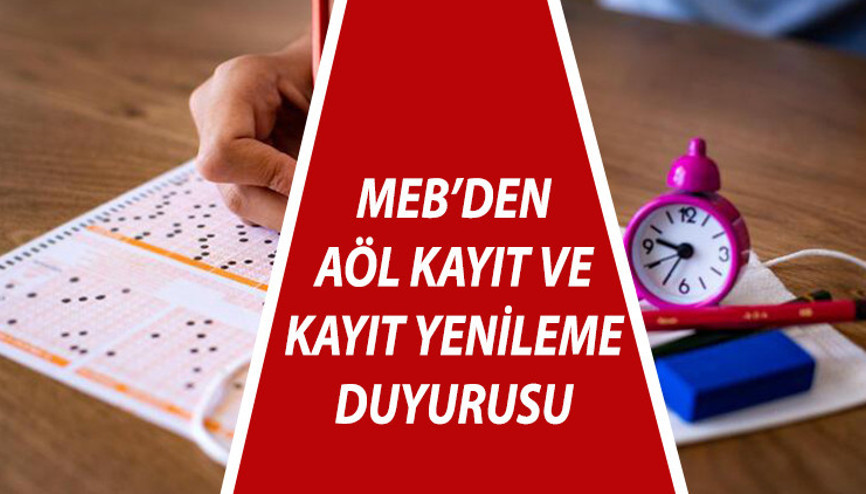 Açık Öğretim Lisesi kayıtları uzatıldı mı, ne zaman bitecek MEBden açıkladı: İşte 2023 AÖL 2. Dönem kayıt ve kayıt yenileme tarihleri Açık Öğretim Lisesi kayıtları uzatıldı mı, ne zaman bitecek MEBden açıkladı: İşte 2023 AÖL 2. Dönem kayıt ve kayıt yenileme tarihleri