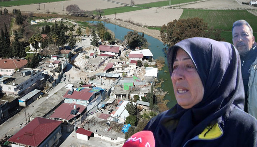 Antakyada evler Asi Nehrine kaydı Yarıkların içerisine düşüp suya gömülüyorduk