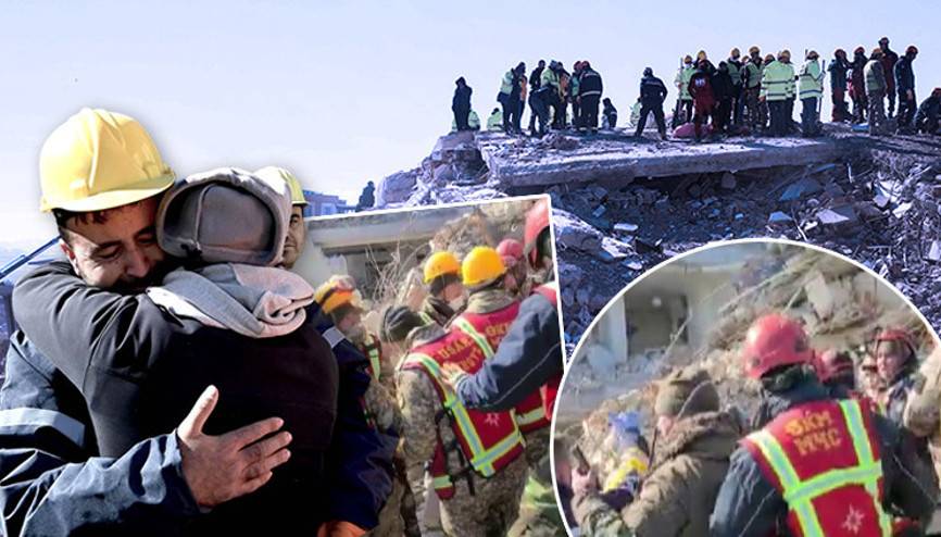 Son dakika... Hatayda 13. günde mucize kurtuluş: 2 kişi daha enkazdan çıkarıldı