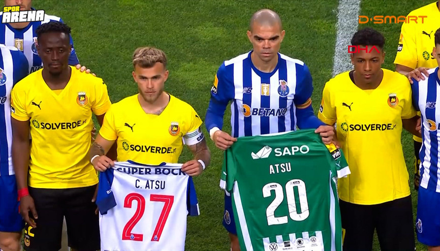 Porto-Rio Ave maçı öncesinde Atsu için anma düzenlendi