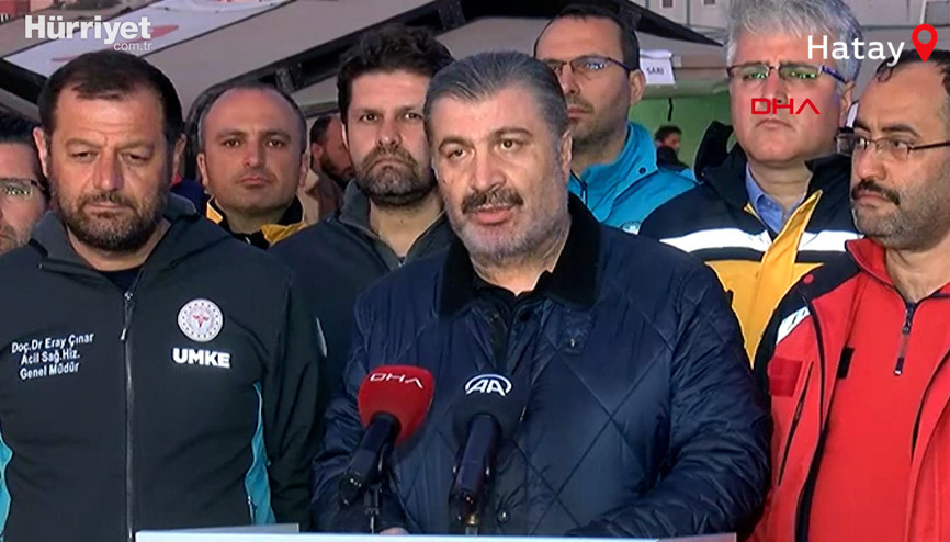 Bakan Koca: Bölgede herhangi bir salgın hastalık tespit edilmemiştir