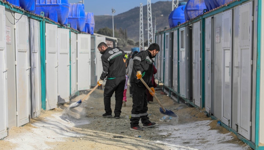Hatayda bulaşıcı hastalık riskine karşı dezenfeksiyon ve kireçleme