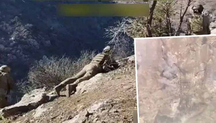 Pençe-Kilit Operasyonu bölgesinde Teslim ol çağrısına uymayan teröristlerin inleri imha ediliyor