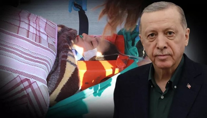 Cumhurbaşkanı Erdoğandan enkazdan 248 saat sonra kurtarılan Aleyna Ölmeze ziyaret