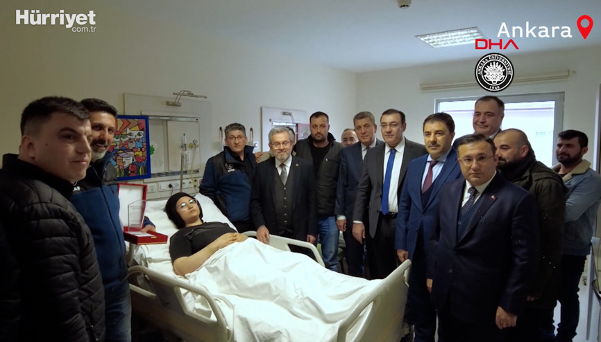 Madencilerden, Aleynaya geçmiş olsun ziyareti
