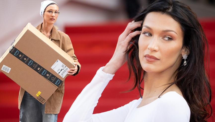 Bella Hadid, depremzedeler için yardım taşıdı