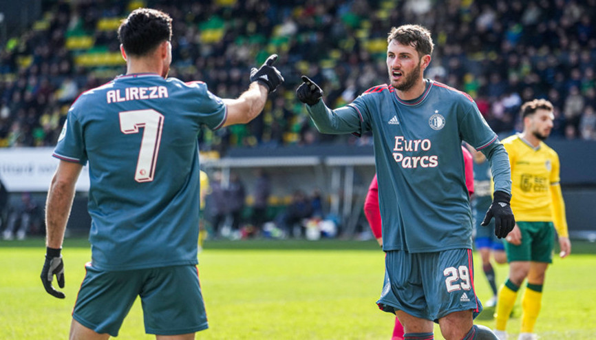 Hollandada Türk derbisini Feyenoord kazandı