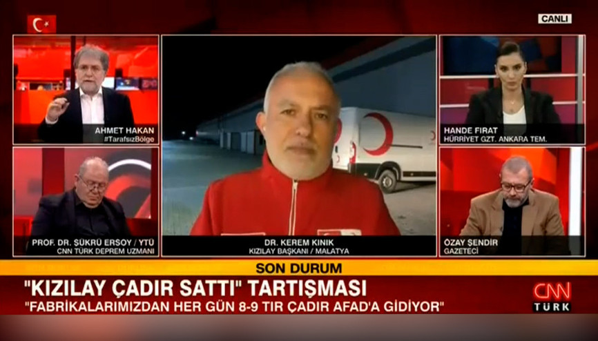 Kızılay çadır sattı tartışması… Kızılay Başkanı Kınık: Arkadaşlarımızın yaptığı işlemi eleştirdim Kızılay çadır sattı tartışması… Kızılay Başkanı Kınık: Arkadaşlarımızın yaptığı işlemi eleştirdim