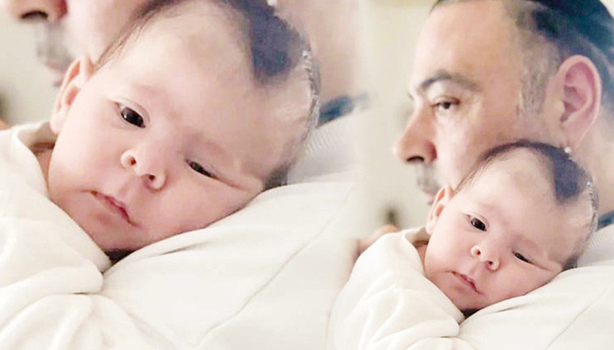 Kızının yüzünü gösterdi... İşte Deniz bebek