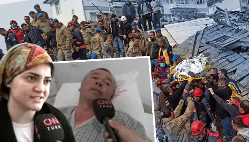 Eşya almak için eve girmişlerdi Enkaz altında kalan baba ve kızın mucize kurtuluşu