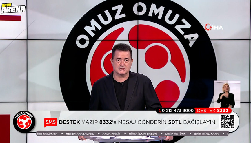 Omuz Omuza kampanyasında 845,7 milyon lira yardım toplandı