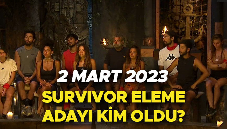 Survivor eleme adayı 2 Mart: Survivorda eleme adayı kim oldu, dün akşam potaya kim gitti Oylamada büyük sürpriz... İşte dokunulmazlık oyununu kazanan takım