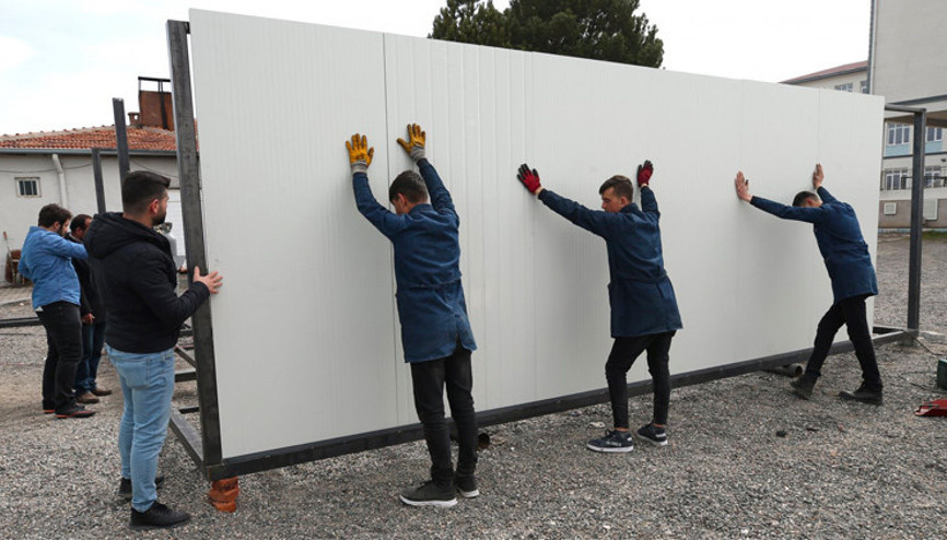 Meslek liseleri konteyner sınıf üretiyor