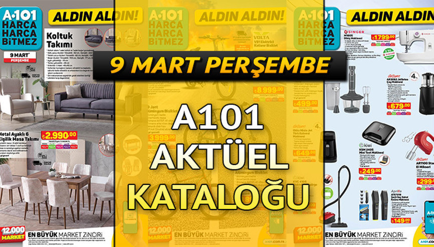 A101 aktüel ürünler kataloğu 9 Mart 2023 (YENİ) || A101 indirimleri neler A101 bu hafta Elektrikli Katlanır Bisiklet, HD Televizyon, No-Frost Buz Dolabı indirimleri sunuyor