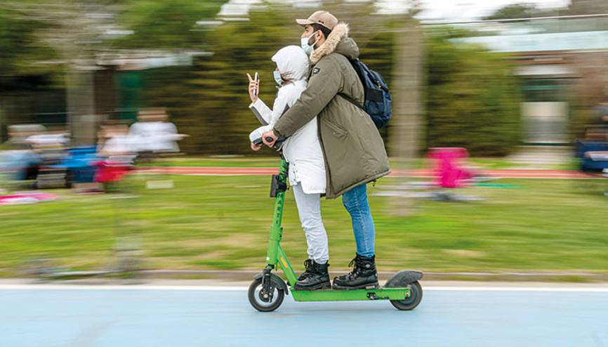 Depremde ulaşıma ‘scooter’ çözümü