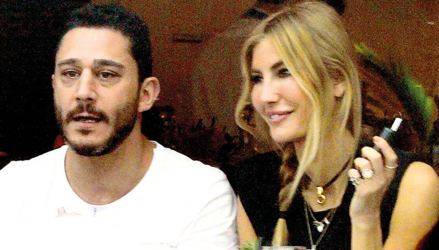 Çağla Şıkel ile sevgilisi Nail Gönenli Emirganda