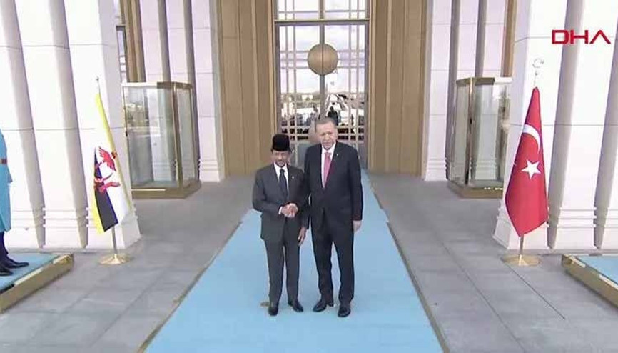 Cumhurbaşkanı Erdoğan Brunei Sultanı ile bir araya geldi
