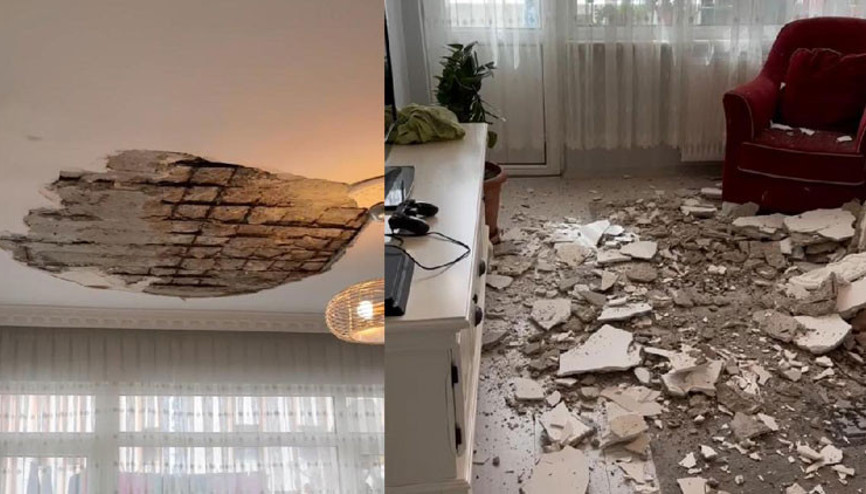 Bayrampaşada alçı tavan çöktü: 2 çocuk yaralandı