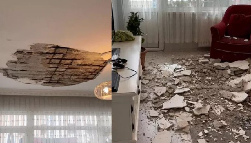 Bayrampaşada alçı tavan çöktü: 2 çocuk yaralandı