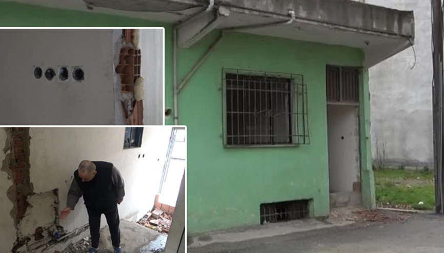 Depremzede aileye verilecek olan evi yağmaladılar