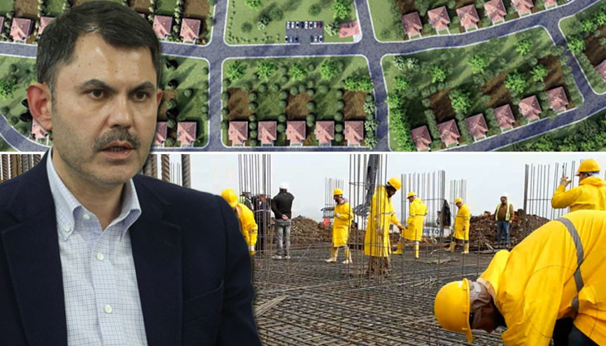 Gaziantepte kent merkezinin ardından köy evlerinde de inşa çalışmaları başladı