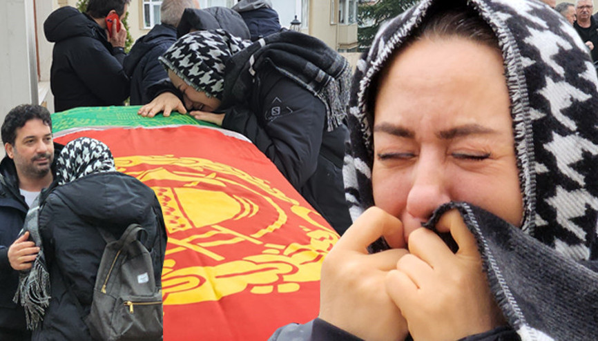 Ezgi Sertel’in hayatını kaybeden babası son yolculuğuna uğurlandı