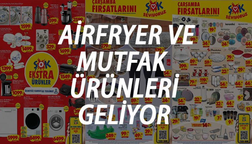 22 MART ŞOK AKTÜEL KATALOĞU | Elektronik mutfak ürünleri, kişisel bakım malzemeleri ve Airfyer satışa çıkıyor