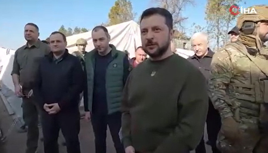 Ukrayna Devlet Başkanı Zelenskiy, Hersonda