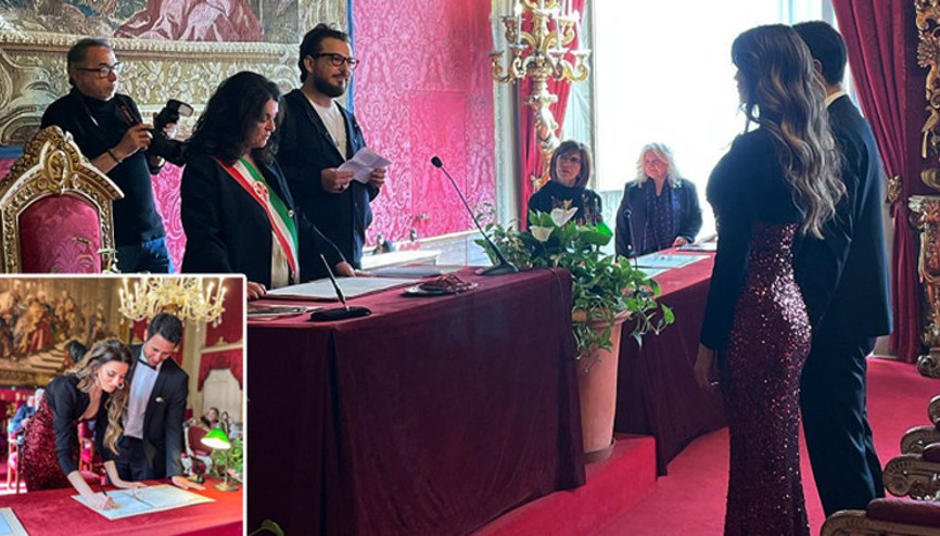 Oyuncu Tuan Tunalı ve Angela Caccamo evlendi