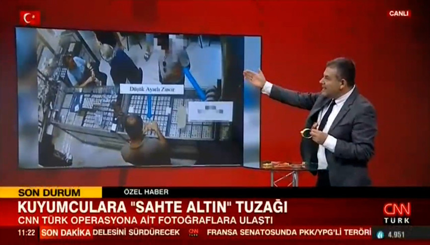 Kuyumculara sahte altın tuzağı