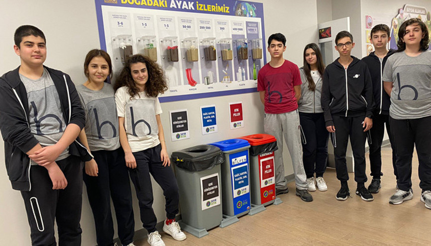 Lise öğrencilerinin hedefi toprak kirliliğine dikkat çekmek
