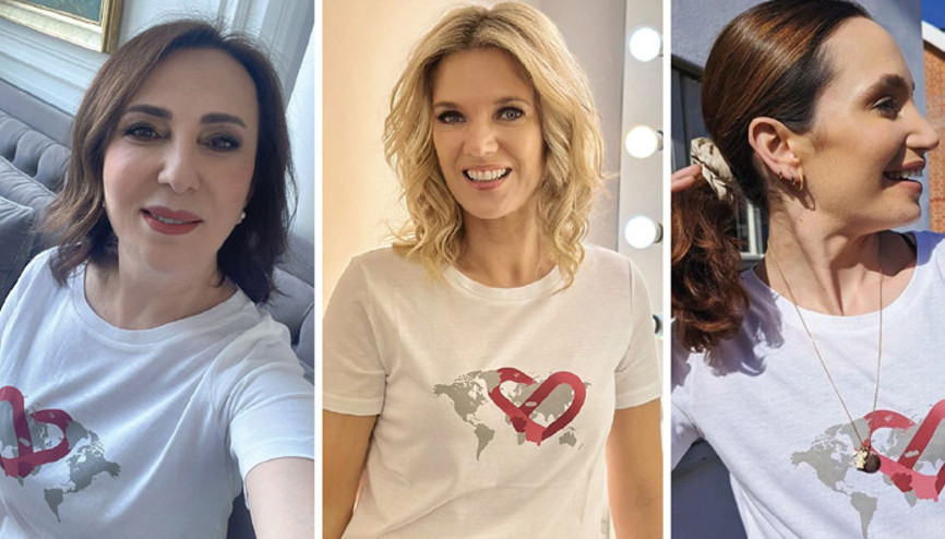 Türk modacıdan ‘tek yürek’ tişörtü