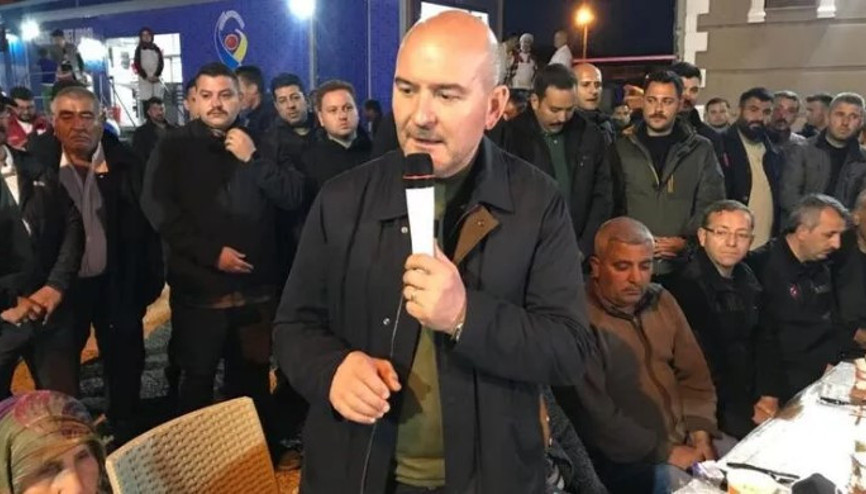 Bakan Soylu, Hatay’ın Hassa ilçesinde depremzedelerle iftarda buluştu