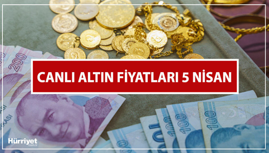 Canlı altın fiyatları 5 Nisan | Altında yükseliş devam ediyor… Gram, çeyrek, yarım ve tam altın fiyatı ne kadar