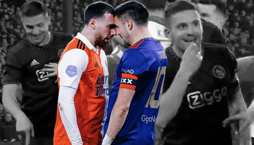 Feyenoord - Ajax maçında Dusan Tadicten Orkun Kökçüye skandal hareket Çirkin el hareketiyle oruçla dalga geçti... Feyenoord - Ajax maçında Dusan Tadicten Orkun Kökçüye skandal hareket Çirkin el hareketiyle oruçla dalga geçti...