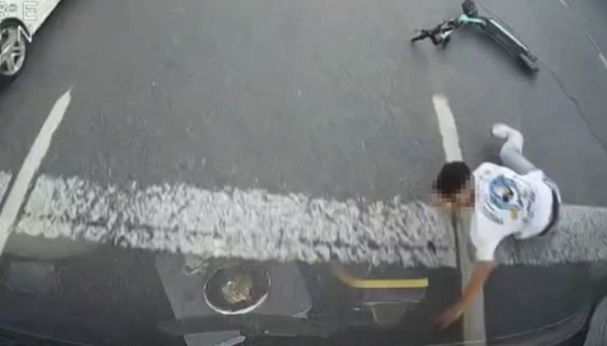 İstanbul’da ölümden kıl payı kurtuluş kamerada