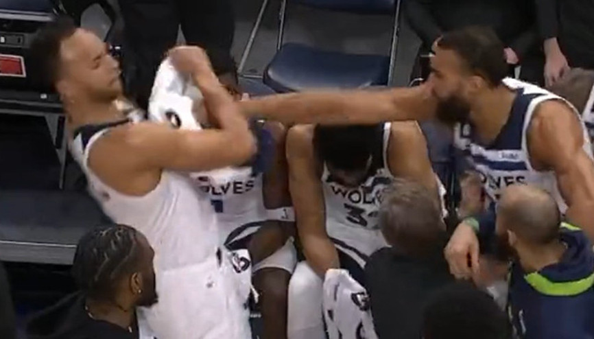 NBAde olay kavga Rudy Gobert, takım arkadaşı Kyle Anderson’a yumruk attı