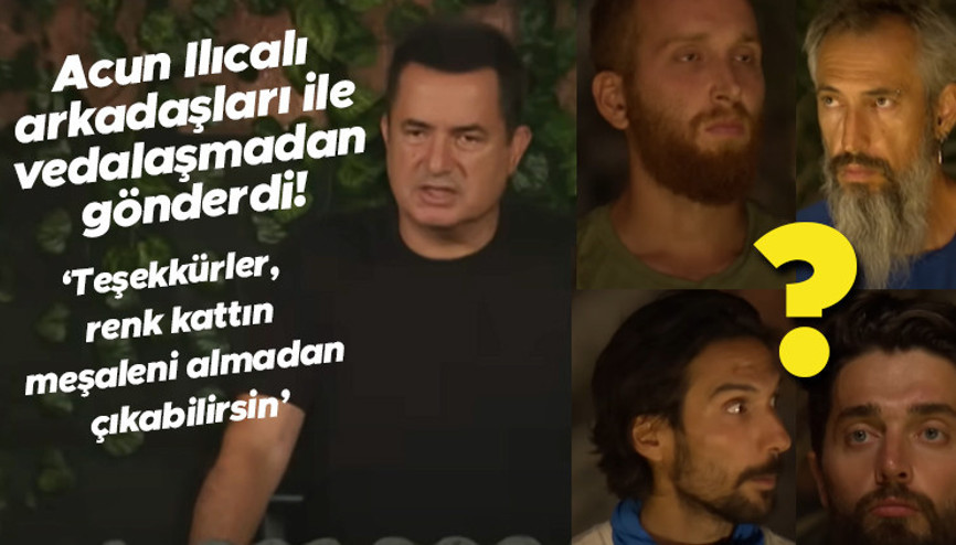 SURVIVORDA ŞOKE EDEN AYRILIK Dün akşam Survivorda kim diskalifiye oldu, kim gitti Acun Ilıcalıdan sert sözler Arkadaşlarınla vedalaşmadan ve meşaleni alamadan çıkabilirsin SURVIVORDA ŞOKE EDEN AYRILIK Dün akşam Survivorda kim diskalifiye oldu, kim gitti Acun Ilıcalıdan sert sözler Arkadaşlarınla vedalaşmadan ve meşaleni alamadan çıkabilirsin