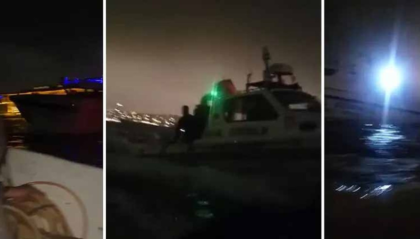 Sahil güvenlikten kaçak midye kovalamacası
