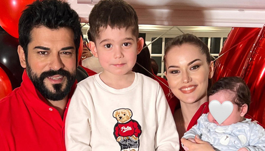Karan Özçivit 4 yaşında Burak ve Fahriyeden aile pozu...