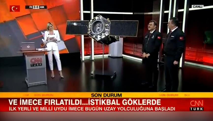 TÜBİTAK Başkanı Prof. Dr. Hasan Mandal CNN Türkte Milli İmece Uydusunun yeteneklerini anlattı