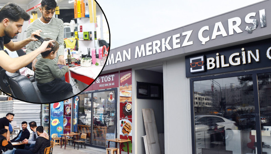 Adıyaman’da yeni hayat... Konteyner çarşı-pazar