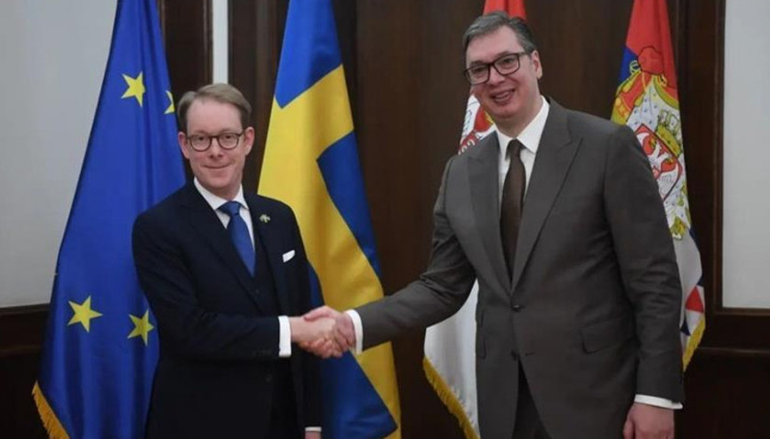 Sırbistan Cumhurbaşkanı Vucic, İsveç Dışişleri Bakanı Billström ile görüştü