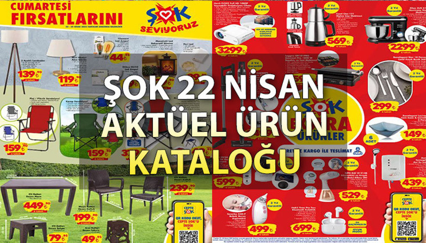 ŞOK AKTÜEL KATALOĞU 22 NİSAN | ŞOK’ta hafta sonu kamp ürünleri, bisiklet ve elektronik mutfak ürünleri satışa çıkıyor