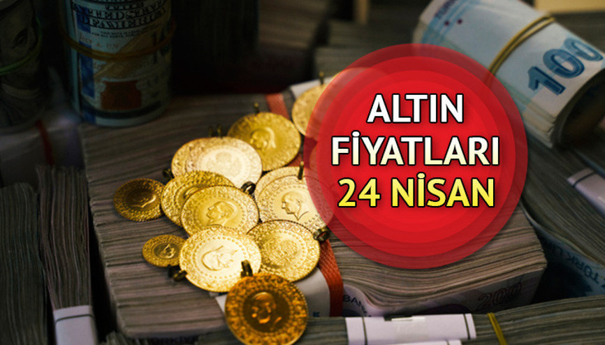 ALTIN FİYATLARI (Gram altın çeyrek altın yarım altın)  24 Nisan Pazartesi  altın fiyatları bugün ne kadar, kaç TL İşte altın grafiklerinde son durum