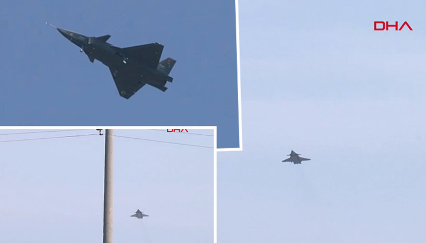 Çorlu Havaalanından kalkan Kızılelma, Atatürk Havalimanına indi